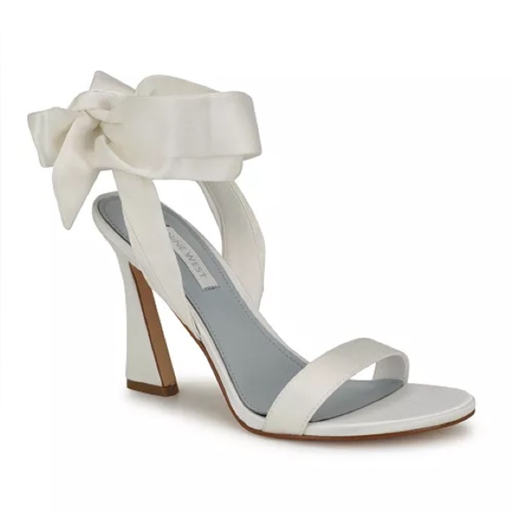 Nine West Women's Kelsie Ankle Wrap Sculpted Heel Sandals
